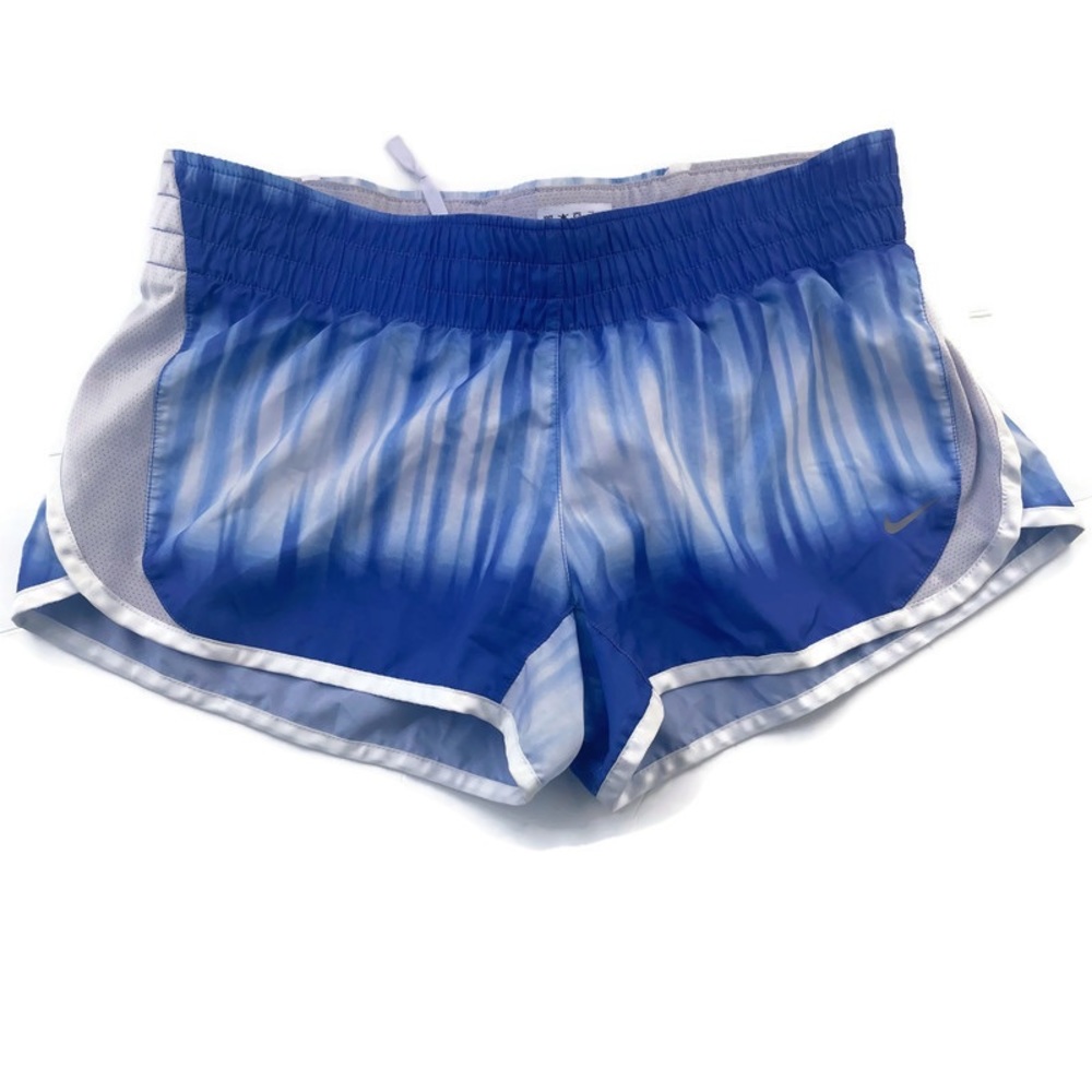 Nike Women’s Tempo Dri-Fit Lined Running Shorts Blue Tie Dye • Size Small
